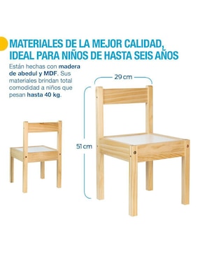 Silla 2 piezas Shimy de madera