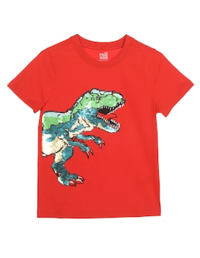 Playera Piquenique Manga Corta Para Niño