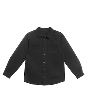 Camisa Casual Piquenique De Algodón Manga Larga Para Niño