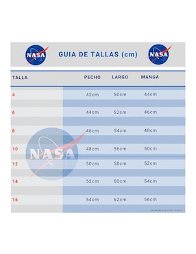 Chamarra Nasa para niño
