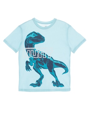 Playera Jurassic World Manga Corta Para Niño