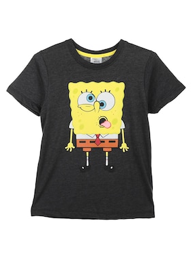 Playera Bob Esponja Manga Corta Para Niño