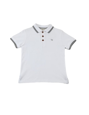 Playera Tipo Polo Ferrioni De Algodón Para Niño