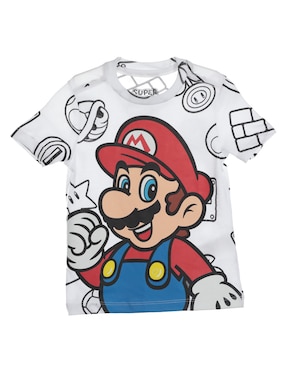 Playera Nintendo Manga Corta Para Niño