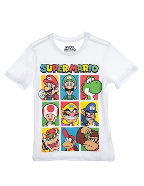 Playera Nintendo Manga Corta Para Niño