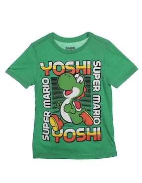 Playera Nintendo Super Mario Manga Corta Para Niño