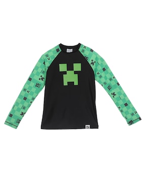 Wetshirt Minecraft Estampado Para Niño