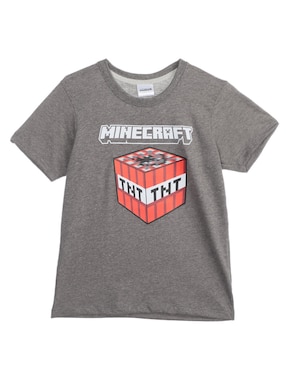 Playera Minecraft Manga Corta Para Niño