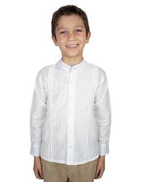 Guayabera Manga Larga Bahia Para Niño