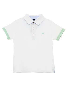 Playera Tipo Polo Ferrioni De Algodón Para Niño