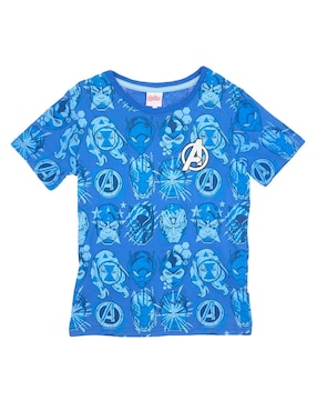 Playera Avengers Manga Corta Para Niño