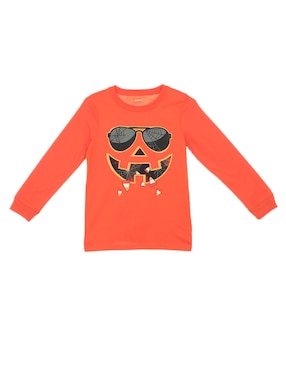 Playera De Halloween Carter's Manga Larga Para Niño