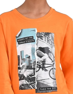 Playera Yale manga larga para niño