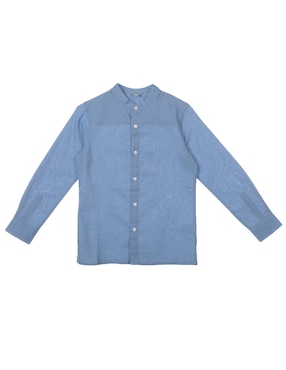 Camisa casual Piquenique de algodón manga larga para niño