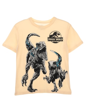 Playera Jurassic World Manga Corta Para Niño