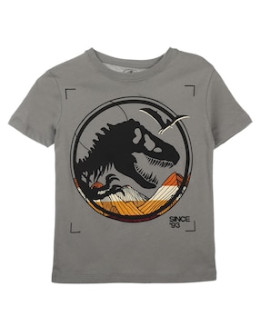 Playera Jurassic World Manga Corta Para Niño