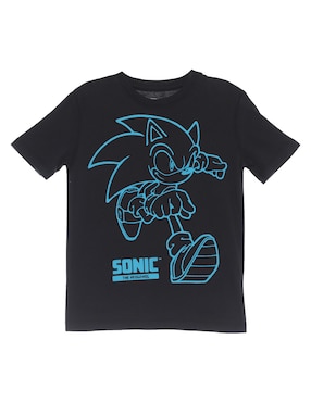 Playera Sonic Manga Corta Para Niño