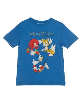 Playera Sonic Manga Corta Para Niño