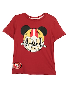 Playera NFL San Francisco Manga Corta Para Niño