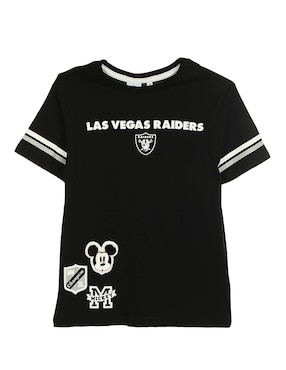 Playera NFL Los Vegas Raiders Manga Corta Para Niño