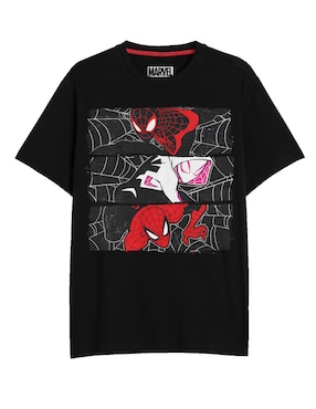 Playera Marvel Super Heroes Manga Corta Para Niño