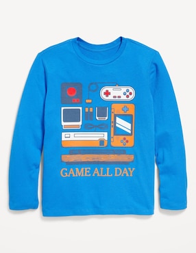 Playera Old Navy Manga Larga Para Niño