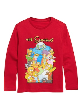 Playera Old Navy The Simpsons Manga Larga Para Niño