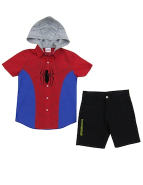 Conjunto Spider-Man De Algodón Para Niño 2 Piezas