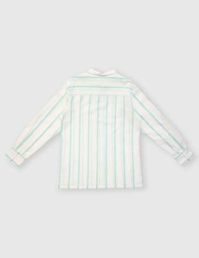 Camisa casual Piquenique de algodón manga larga para niño