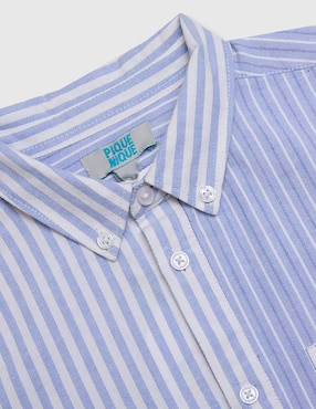 Camisa casual Piquenique de algodón manga larga para niño