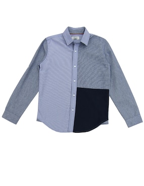 Camisa Casual Ouragan De Algodón Manga Larga Para Niño