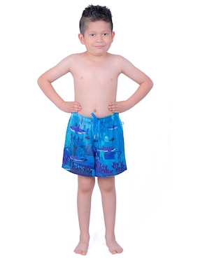 Traje De Baño Short Mermaids 123 Para Niño