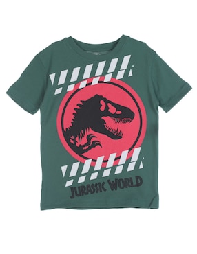 Playera Jurassic World Manga Corta Para Niño