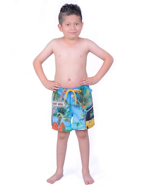 Traje De Baño Short Sharks 123 Para Niño