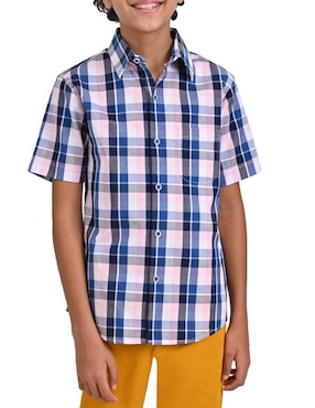 Camisa Casual Yale Manga Corta Para Niño