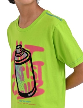 Playera Yale manga corta para niño