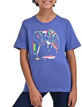 Playera Yale Manga Corta Para Niño