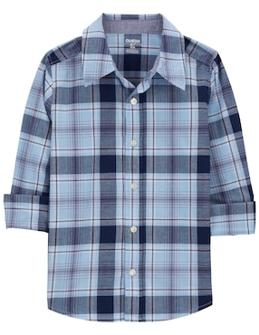 Camisa Casual Oshkosh De Algodón Manga Larga Para Niño