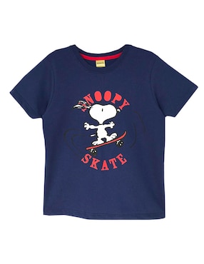 Playera Snoopy Manga Corta Para Niño