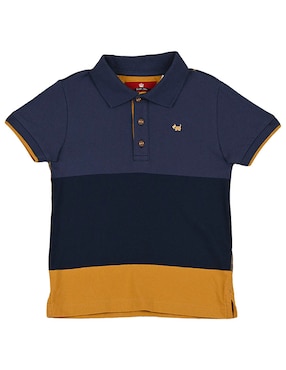 Playera Tipo Polo Ferrioni Quillan De Algodón Para Niño