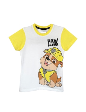 Playera Paw Patrol Manga Corta Para Niño