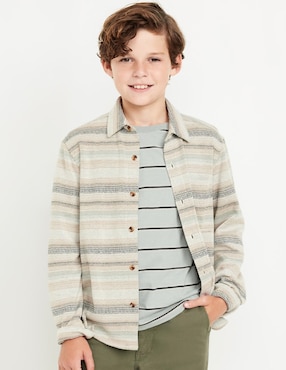 Camisa Casual Old Navy De Algodón Manga Larga Para Niño