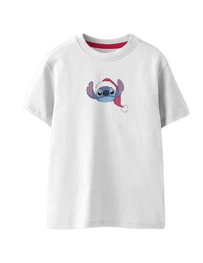 Playera Stitch Caricaturas Manga Corta Para Niño