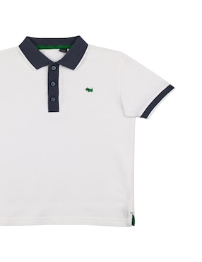 Playera tipo polo Ferrioni Yanai de algodón para niño