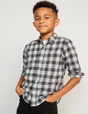 Camisa Casual Old Navy De Algodón Manga Larga Para Niño