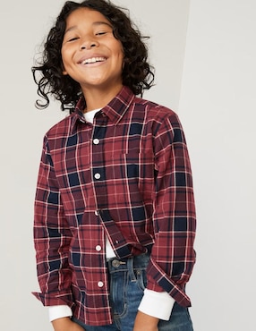 Camisa Casual Old Navy De Algodón Manga Larga Para Niño