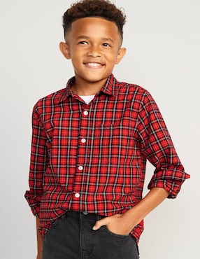 Camisa Casual Old Navy De Algodón Manga Larga Para Niño