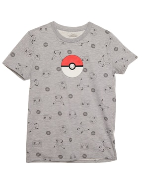 Playera Pokémon Manga Corta Para Niño