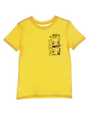 Playera Pokémon Manga Corta Para Niño