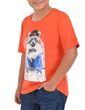 Playera Yale manga corta para niño